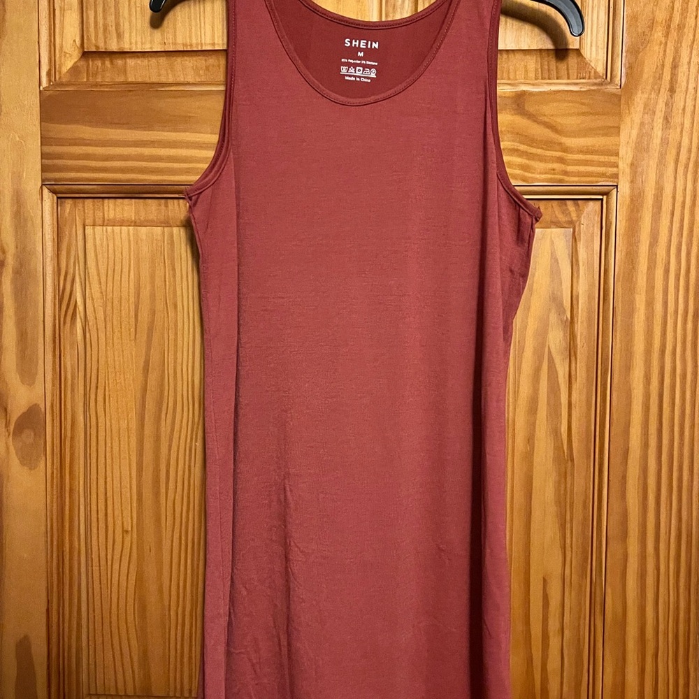 SHEIN Terracotta Sleeveless Dress